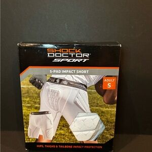 Shock Doctor 5-Pad Impact Short - White